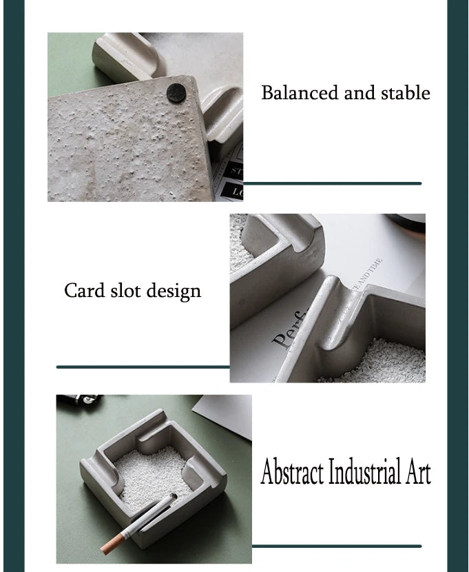 Concrete Block Ashtray