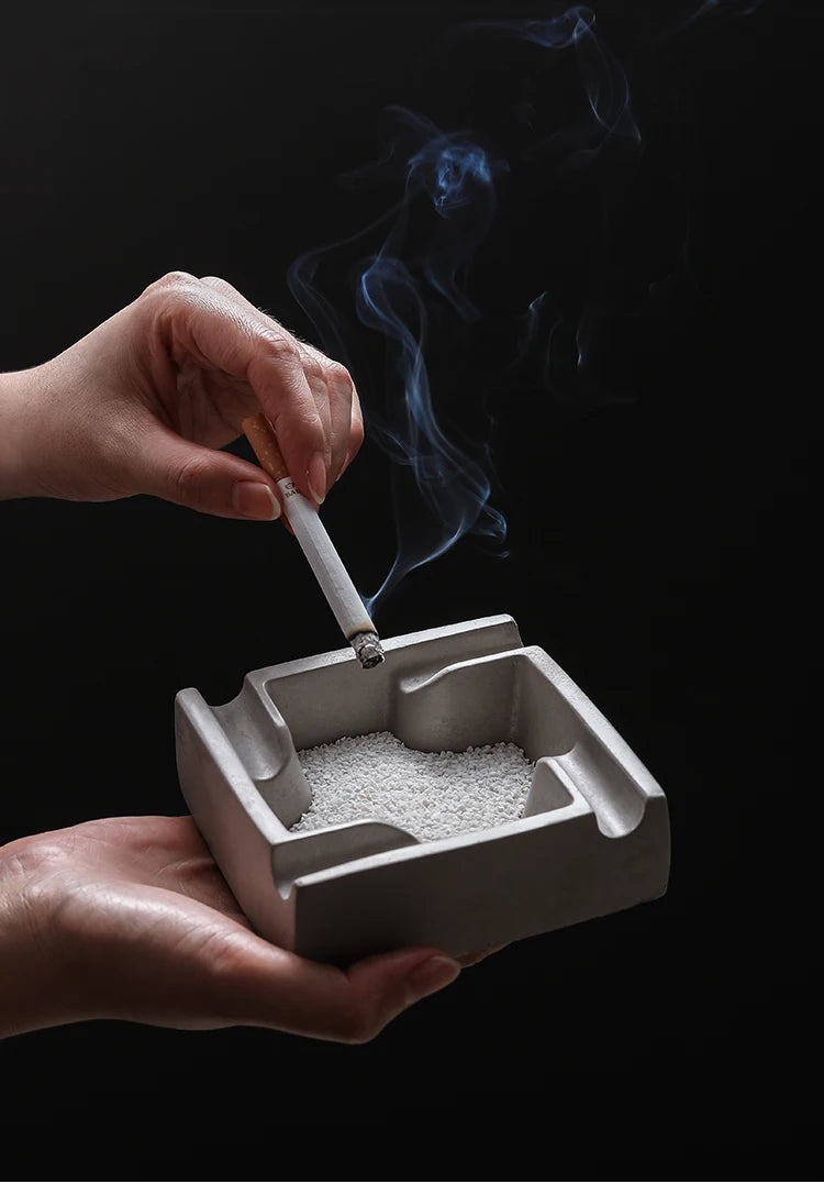 Concrete Block Ashtray