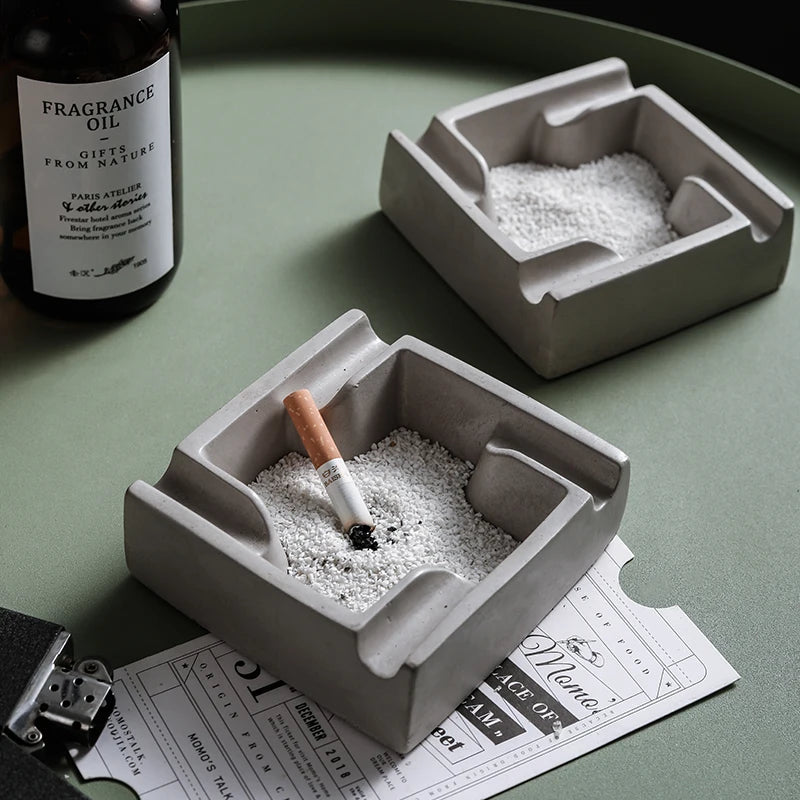 Concrete Block Ashtray