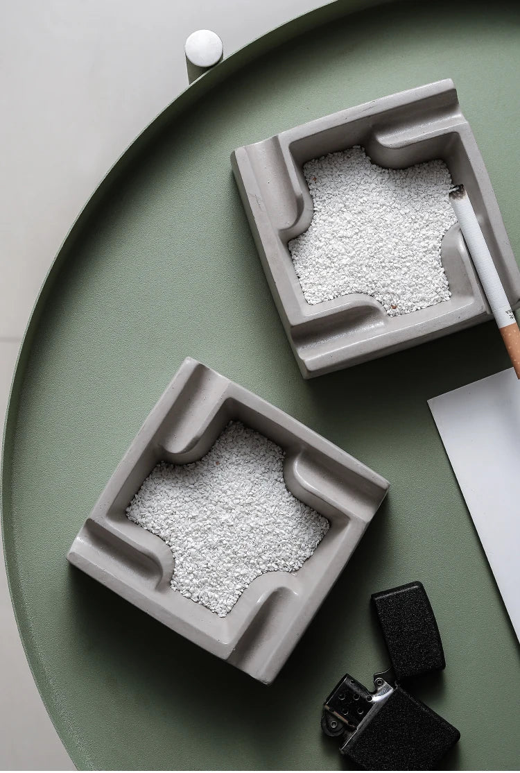 Concrete Block Ashtray