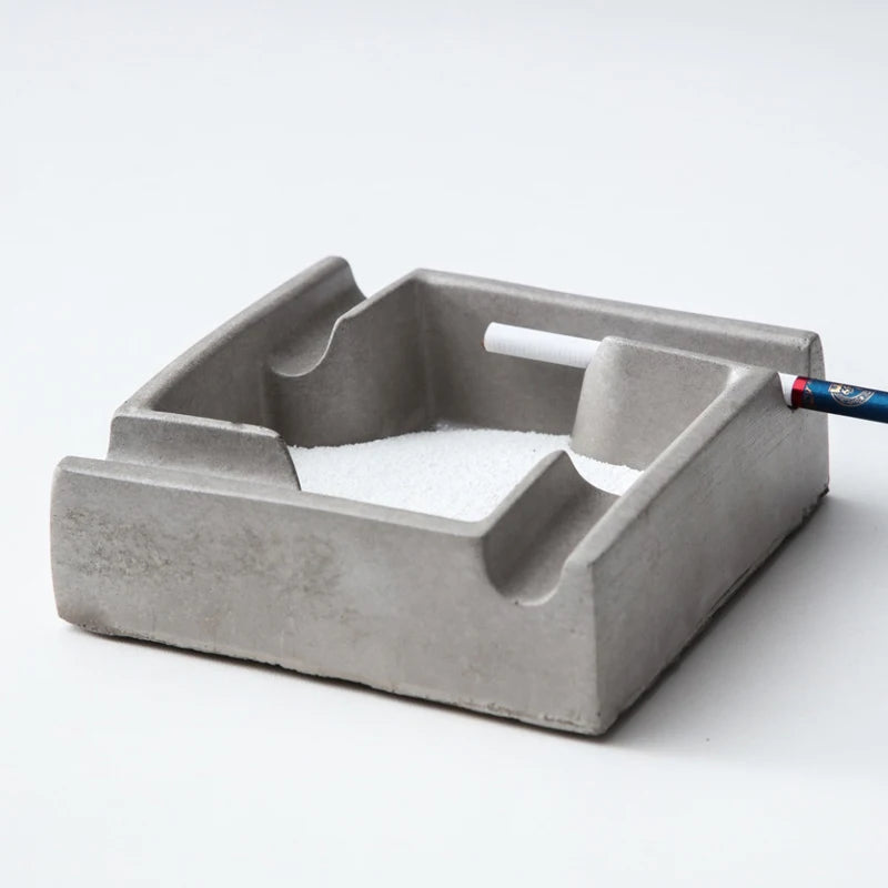 Concrete Block Ashtray